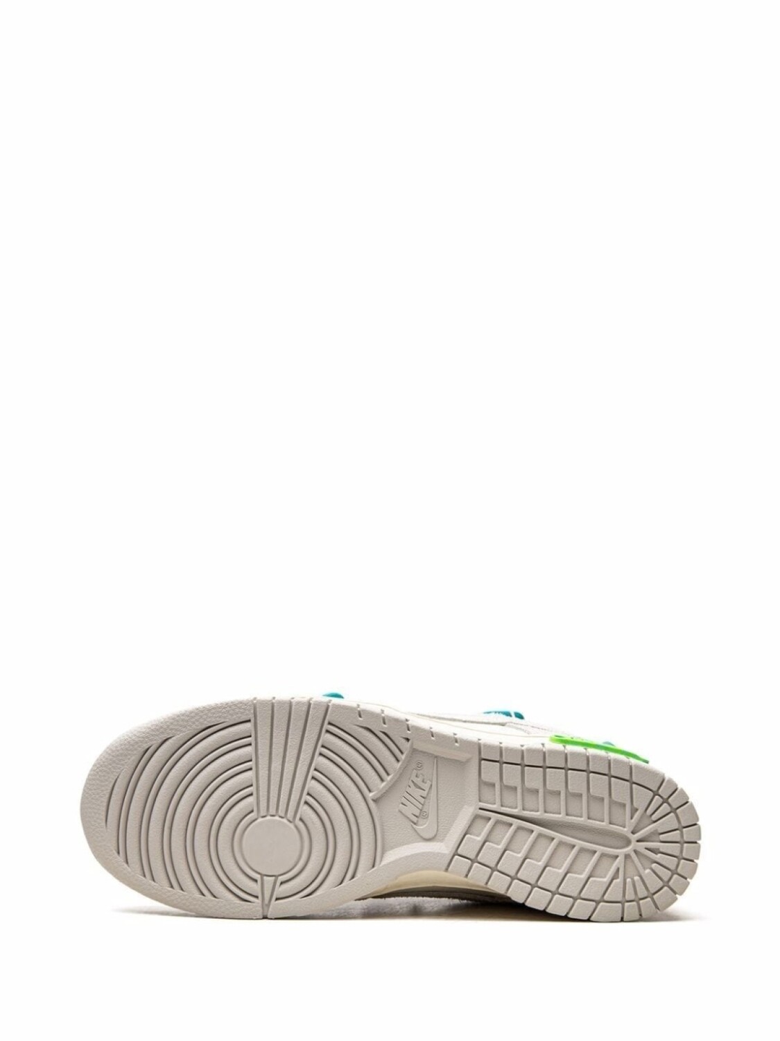 Nike кроссовки Dunk Low Lot 36 из коллаборации с Off-White, нейтральный цвет — фото 4