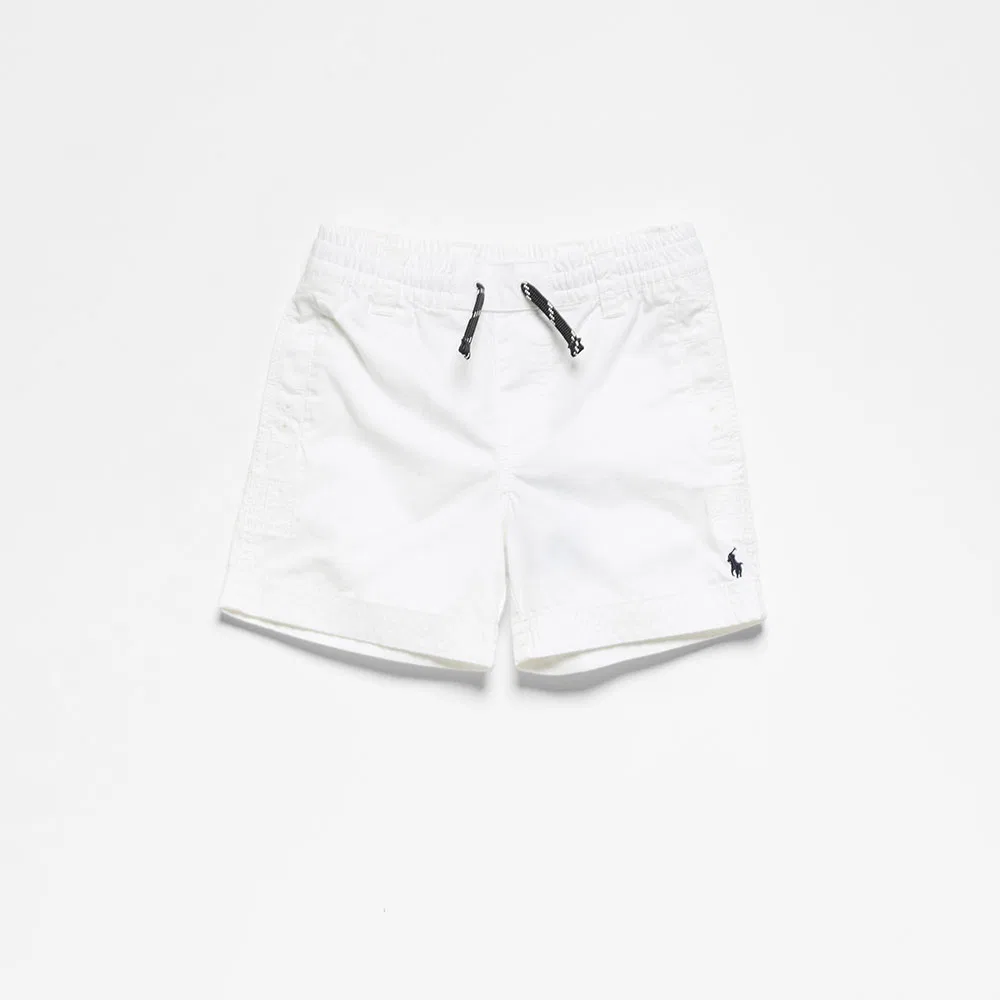 Детские хлопковые чиносы-шорты на шнурке белые от Polo Ralph Lauren Children
