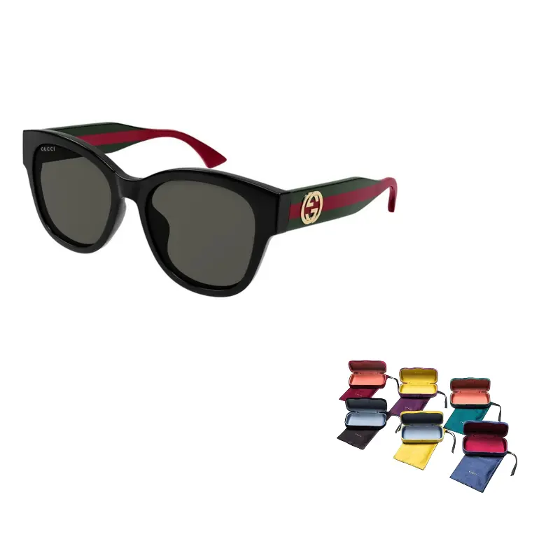 

GUCCI Солнцезащитные очки с круглой оправой, Black