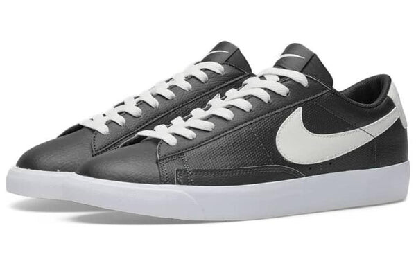 Кроссовки блейзер низкие кожаные Nike, черный — фото 3