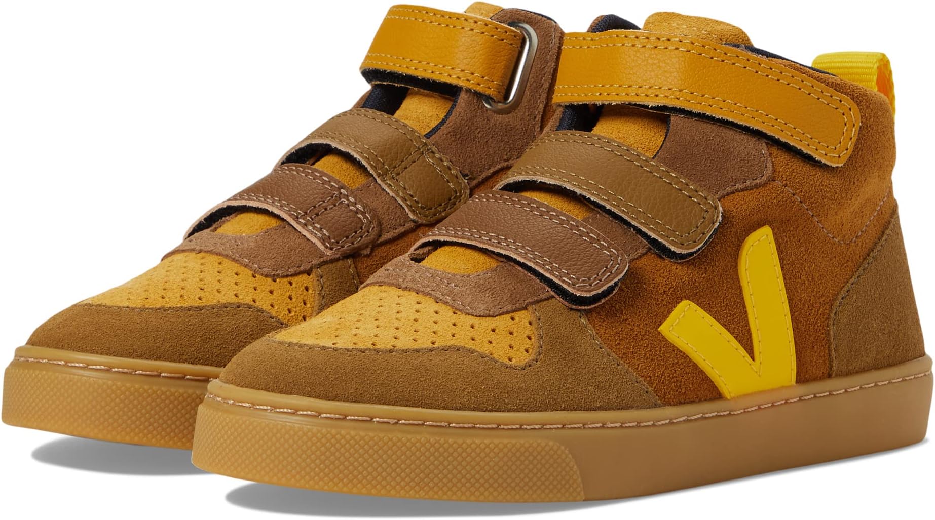 

Кроссовки VEJA Kids Small V-10 M Suede, цвет Multicolor/Camel/Tonic