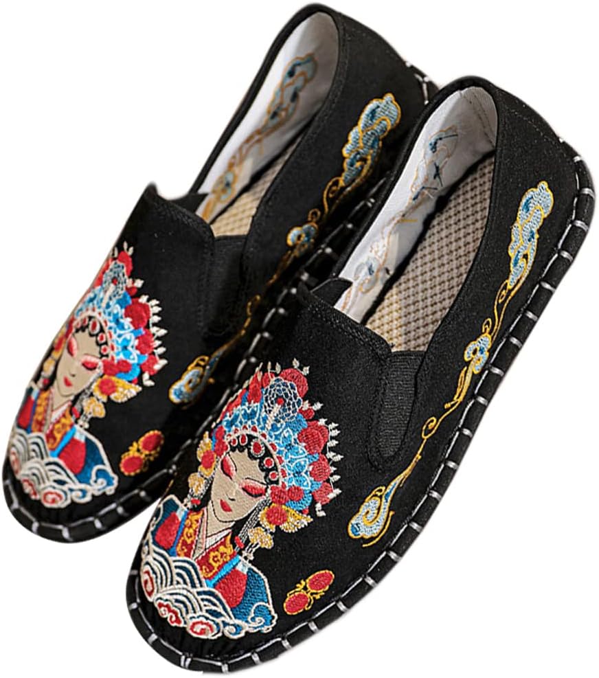 

Вышитые туфли для Кунг-фу и Тай-Чи унисекс, черная резиновая подошва, спортивная обувь для боевых искусств, традиционные китайские тапочки для мужчин и женщин Tinymori