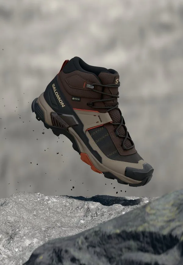 Походные ботинки x ultra 5 mid gtx Salomon, Black Coffee/Walnut/Arabian Spice