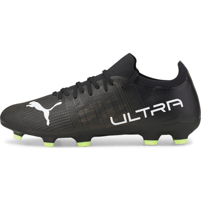 Футбольные бутсы для игры на траве ультра 3.4 fg/ag Puma, цвет puma black-puma white-fizzy li — фото 4