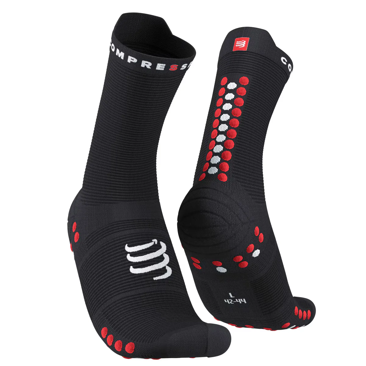 

Pro Racing Socks V4.0 Run Компрессионные носки с высоким компрессионным портом Compressport, черный/красный