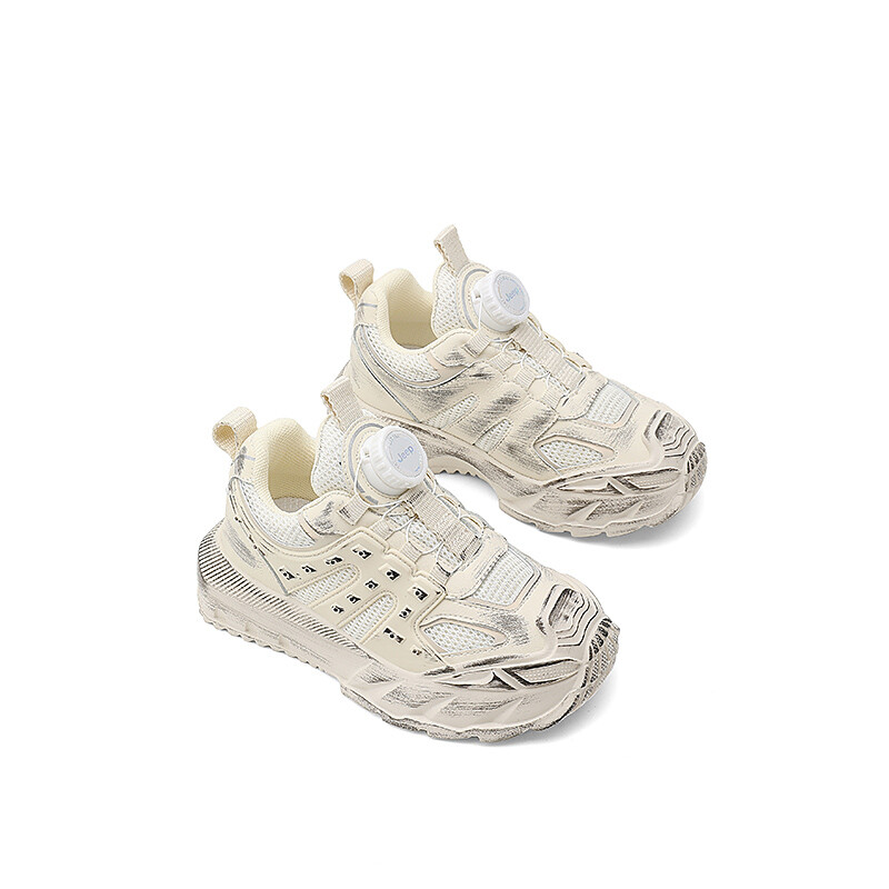 Детские кроссовки Kids Low-top Rice White Wiping Color Jeep, белый — фото 3