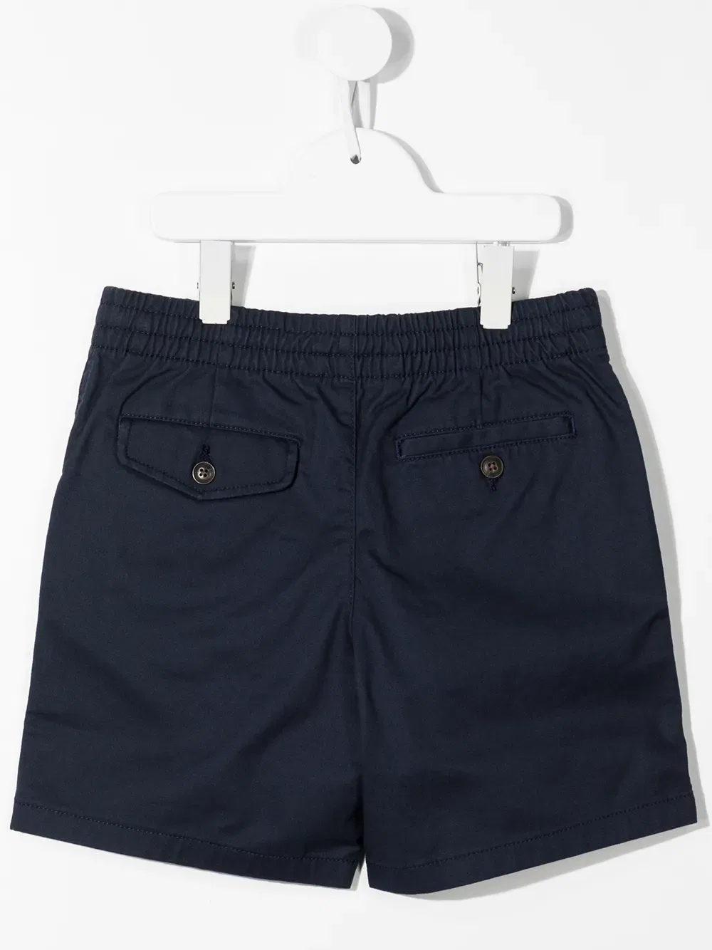 Хлопковые шорты с вышитым логотипом Polo Ralph Lauren Kids, синий — фото 2