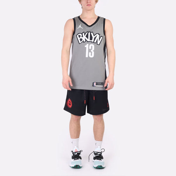 Майка Nike NBA Brooklyn Kevin Durant 20 Basketball Jersey 'Grey White', серый — фото 3