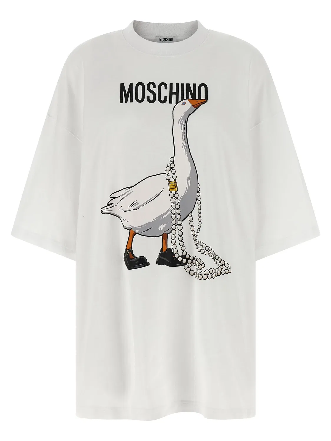 Платье «Гусь» Moschino, белый