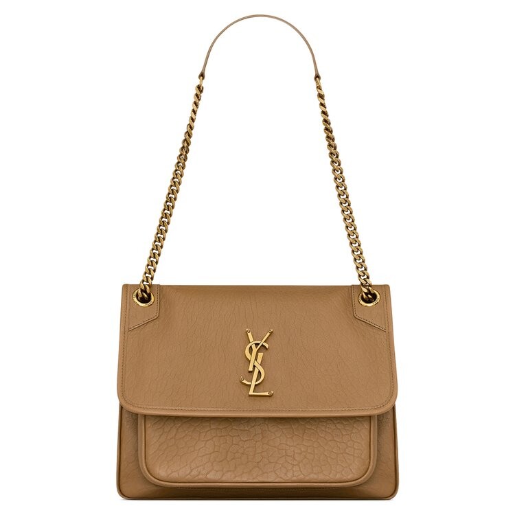

Сумка через плечо Saint Laurent Medium Niki Chain Bag, цвет Dark Cork