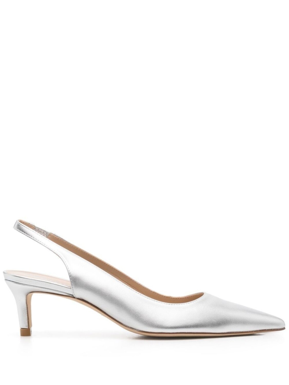 

Туфли с эффектом металлик Stuart Weitzman, серый