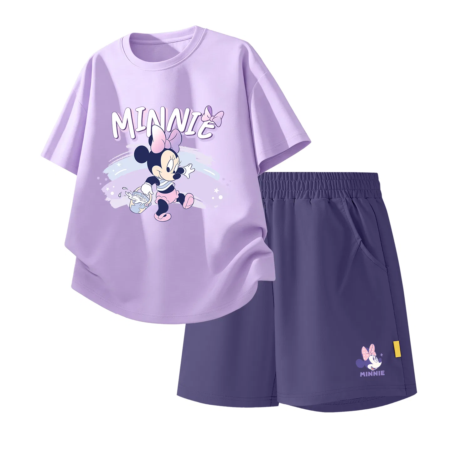Детский спортивный костюм Casual Sportswear 2 Piece Set Disney, Di Wan Shui Ni Taro Purple+Di Ni Jie K_Right Bottom Mulberry Purple