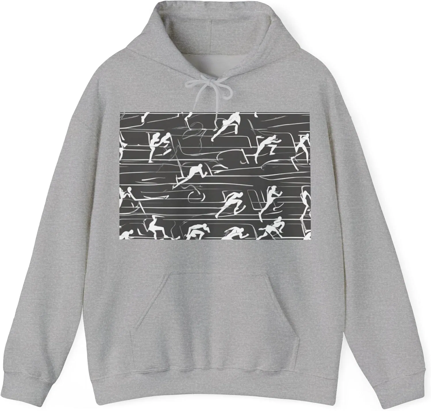 Худи Active Hooded Sweatshirt Gildan Heavy Blend, Sport Grey