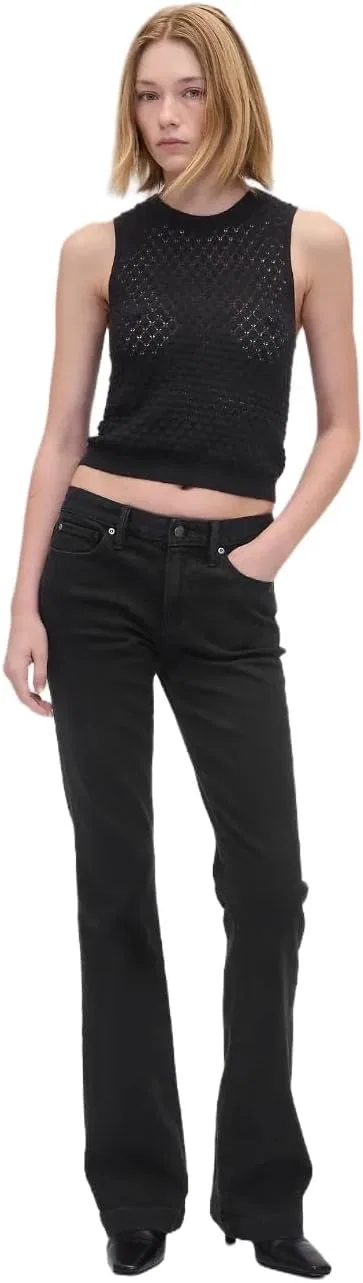 Джинсы Long and Lean, GAP, черный