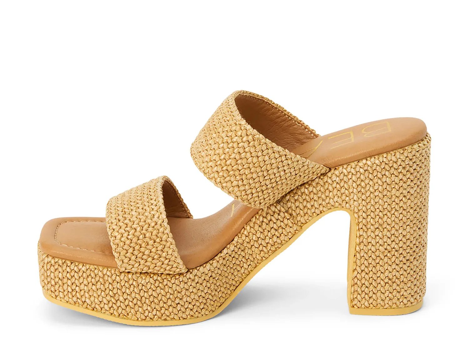 Сандалии Beach by Matisse Gem Platform Sandal, Tan Raffia — фото 2