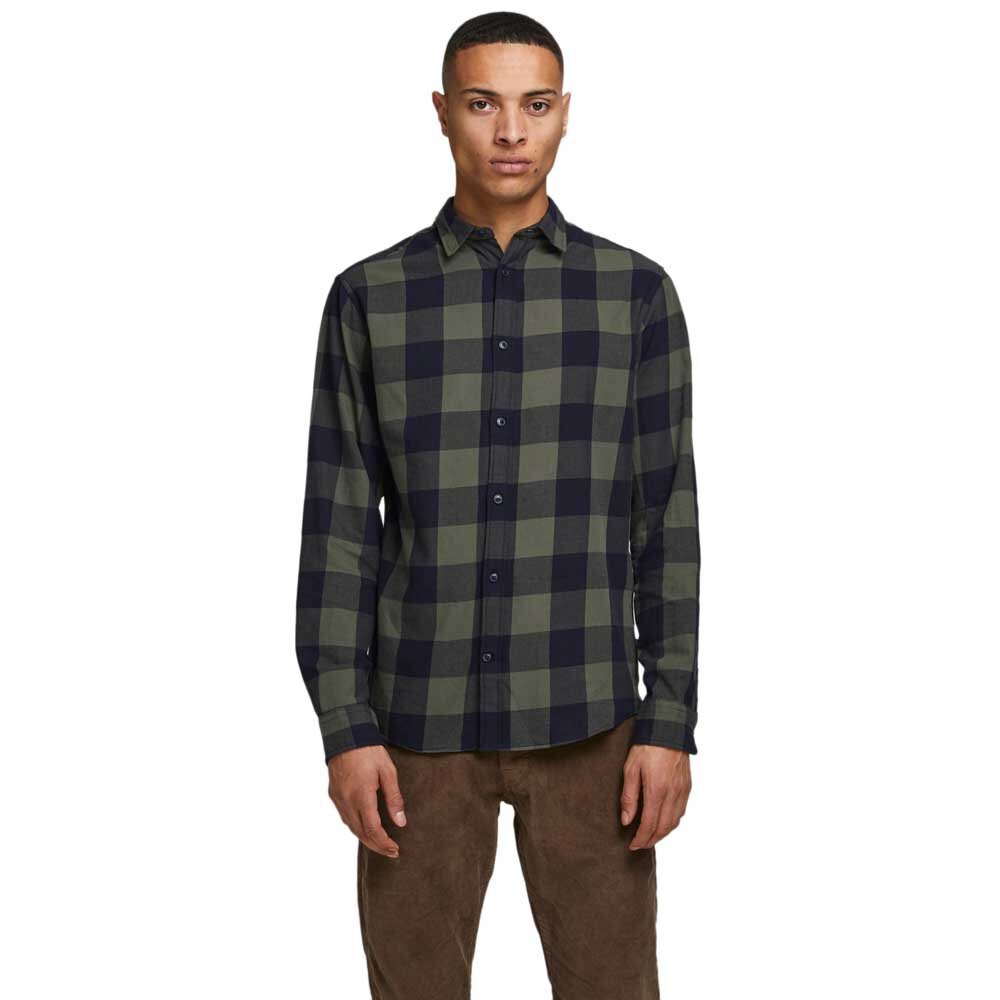 

Рубашка с длинным рукавом Jack & Jones Gingham Twill, зеленый