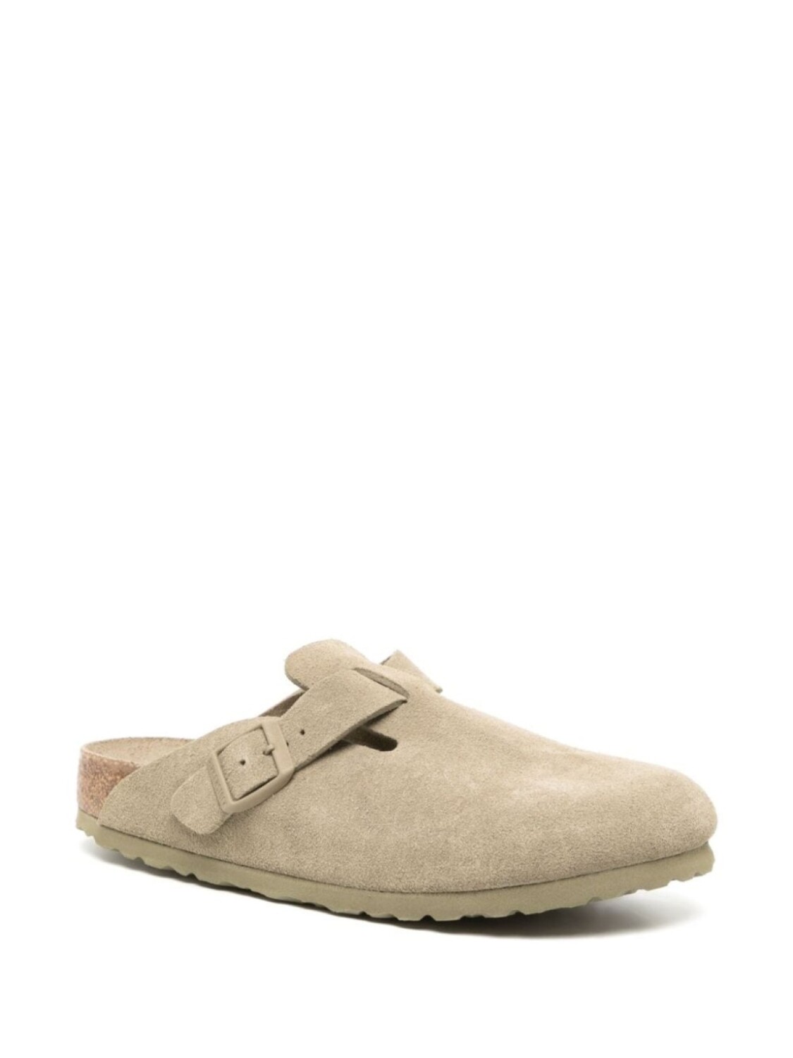 Мюли Birkenstock Boston Soft Footbed узкие, бежевый — фото 2