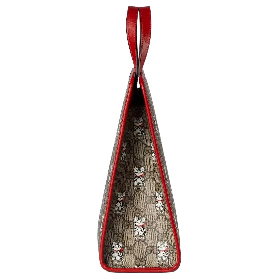 Женская сумка-шоппер Gucci GG Supreme из канваса — фото 3