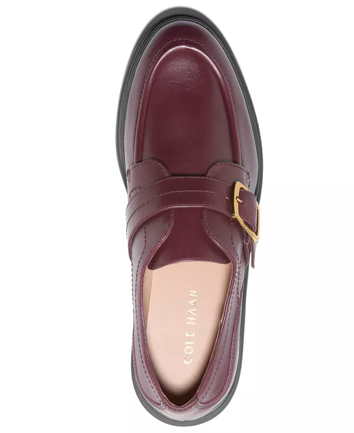 Женские оксфорды-лоферы Carlitta Monk Strap Lug Cole Haan, красный — фото 4