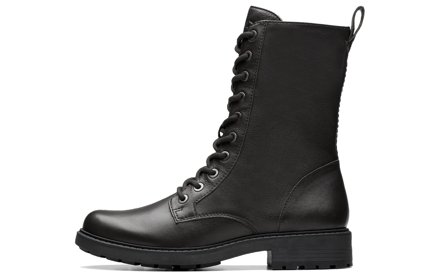 Ботинки женские Clarks Martin кожаные высокие, черный