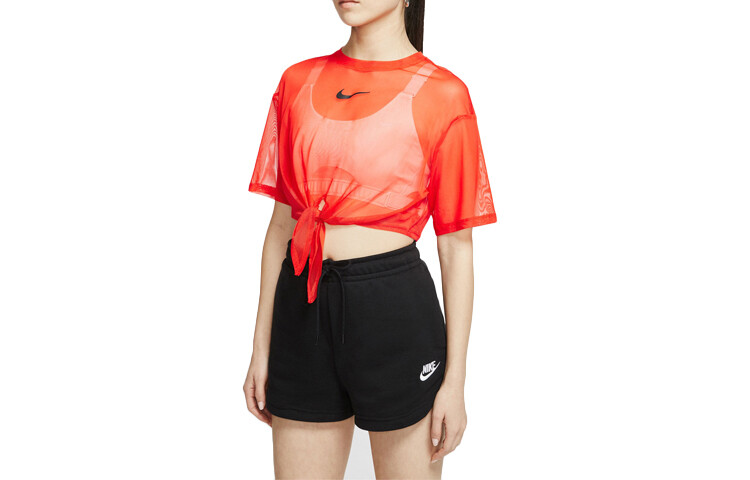 

Укороченный топ женский Team Orange/Black Nike