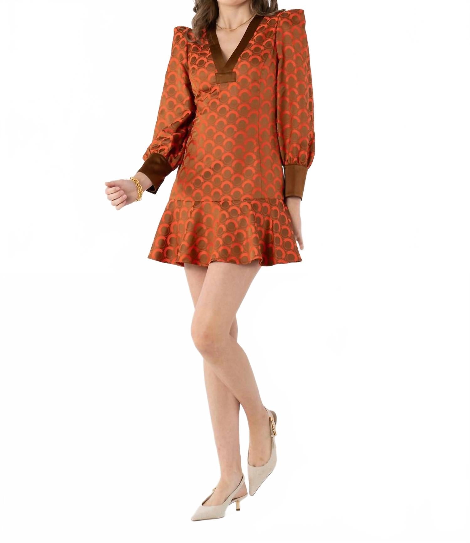 

Женское платье Jenny оранжевого цвета Emily Mccarthy, оранжевый