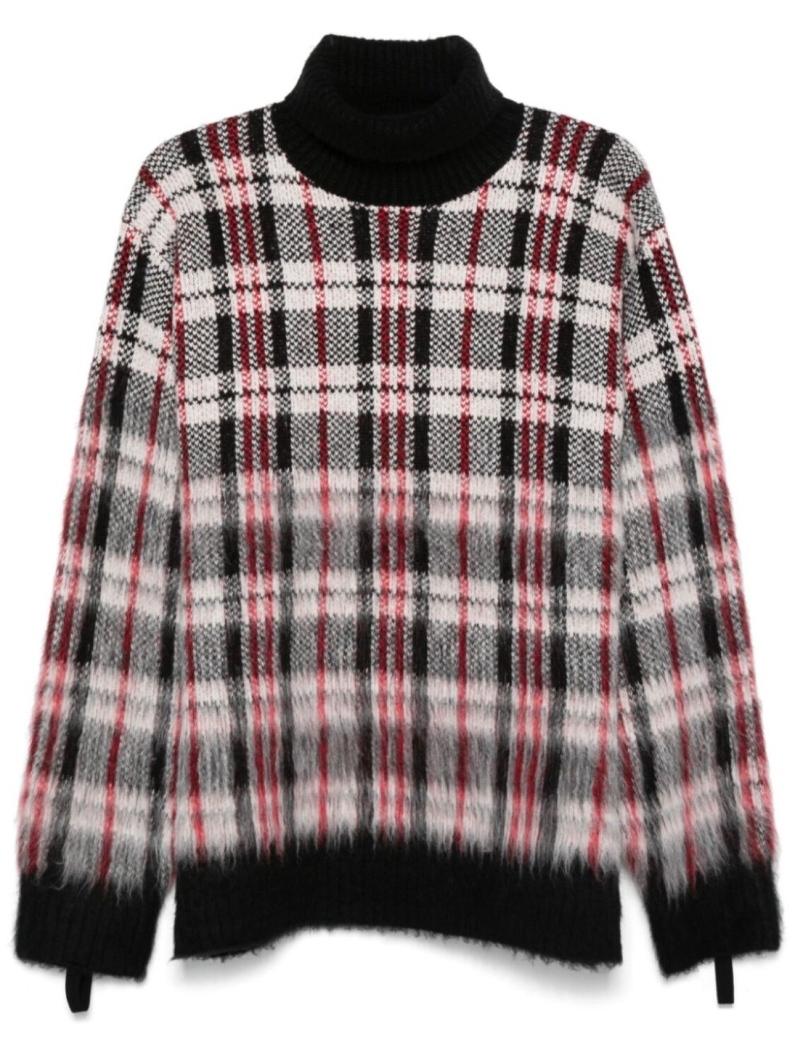 

Helmut Lang свитер в клетку, белый
