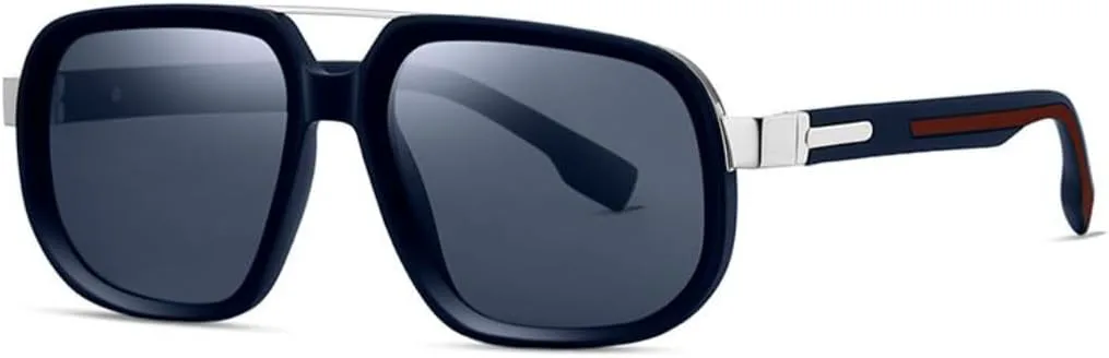 

Мужские солнцезащитные очки с защитой от УФ-излучения UV400, женские очки в металлической оправе, для активного отдыха, рыбалки, велоспорта UUPTTPL, Blue Silver Blue