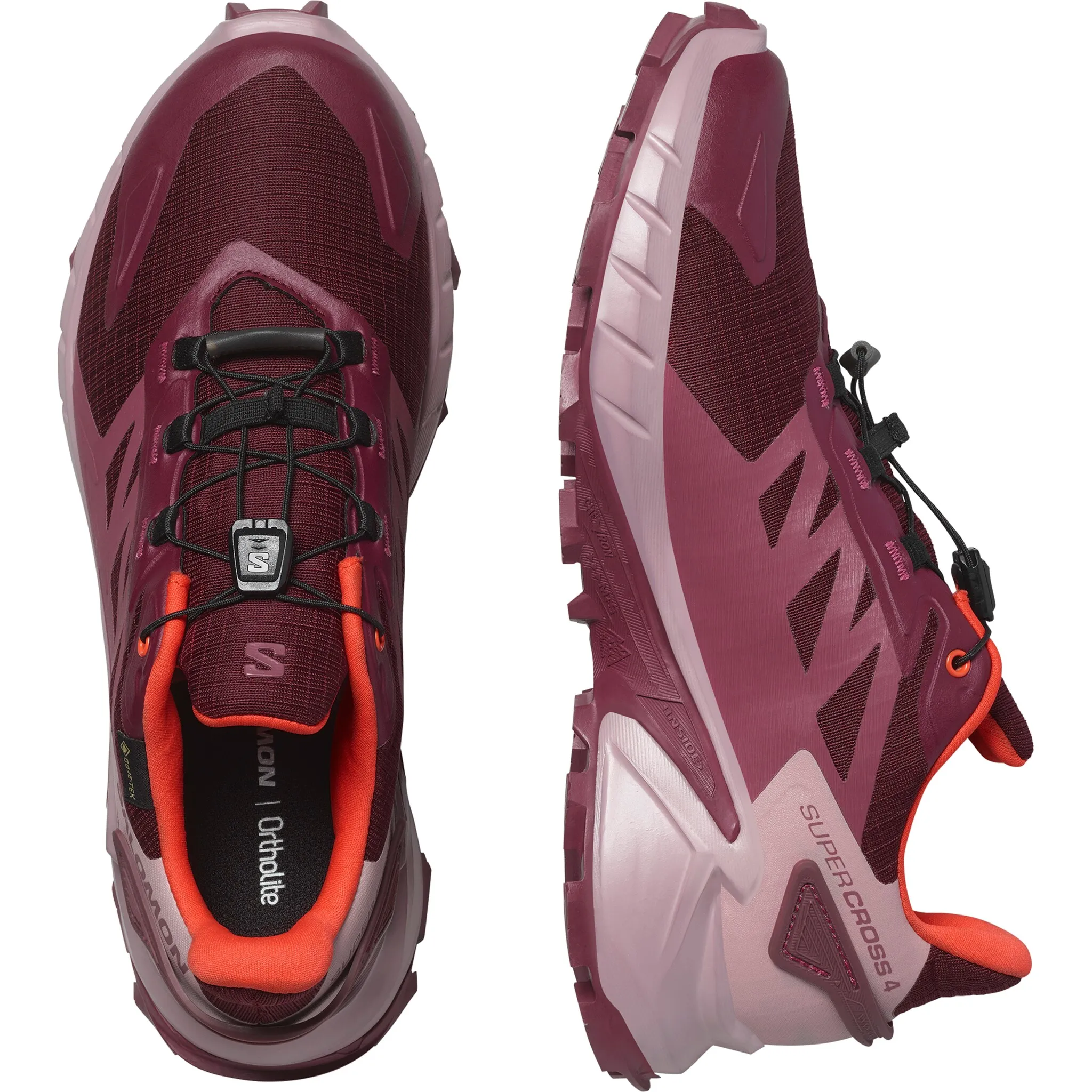 Кроссовки Salomon "SUPERCROSS 4 GORE-TEX", водонепроницаемые, цвет Tawny Port — фото 3