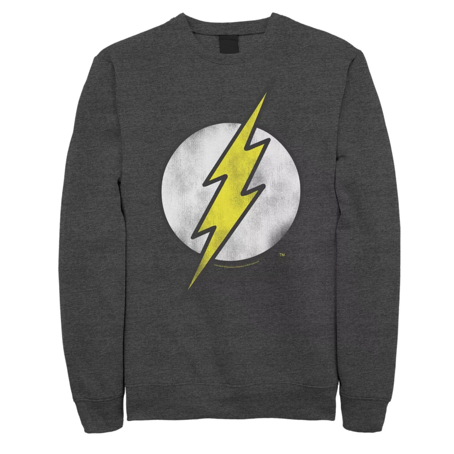 

Мужской классический свитшот с большим логотипом на груди The Flash. DC Comics