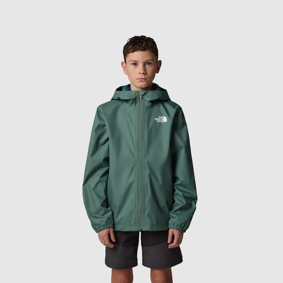 

Детский зиплайн The North Face водонепроницаемая куртка, зеленый