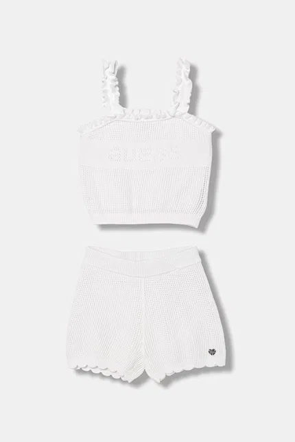 Комплект детский с логотипом Guess, белый