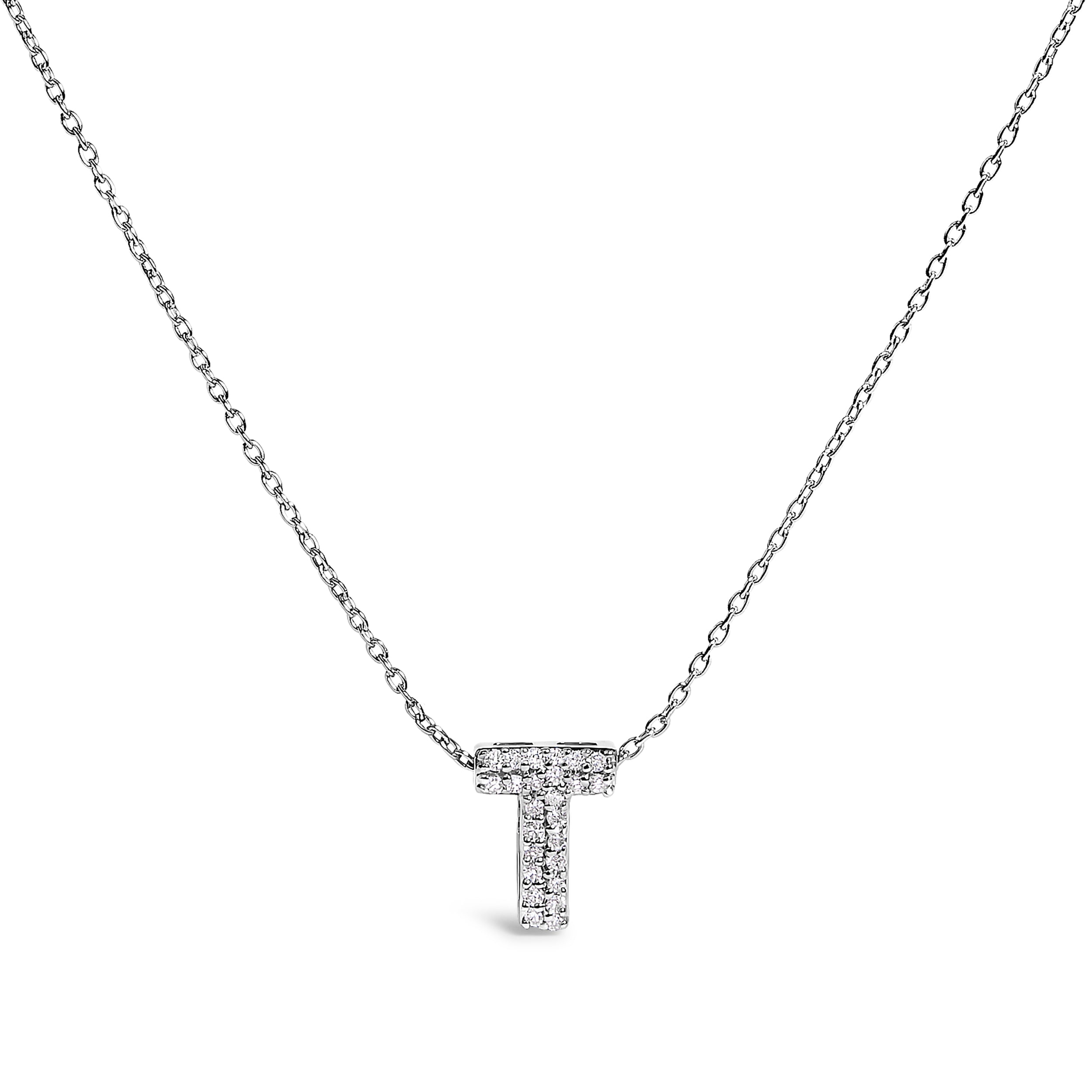 

Ожерелье с подвеской "AZ" в форме пузыря из 10-каратного золота с бриллиантами Haus Of Brilliance, White | T