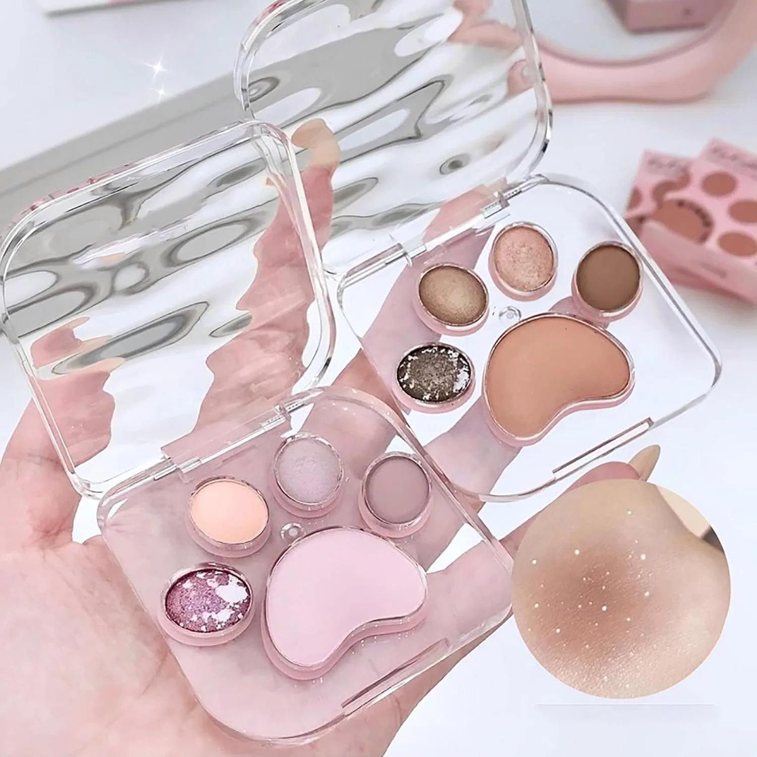 Тени для век Glitter Palette Pink Generic — фото 4