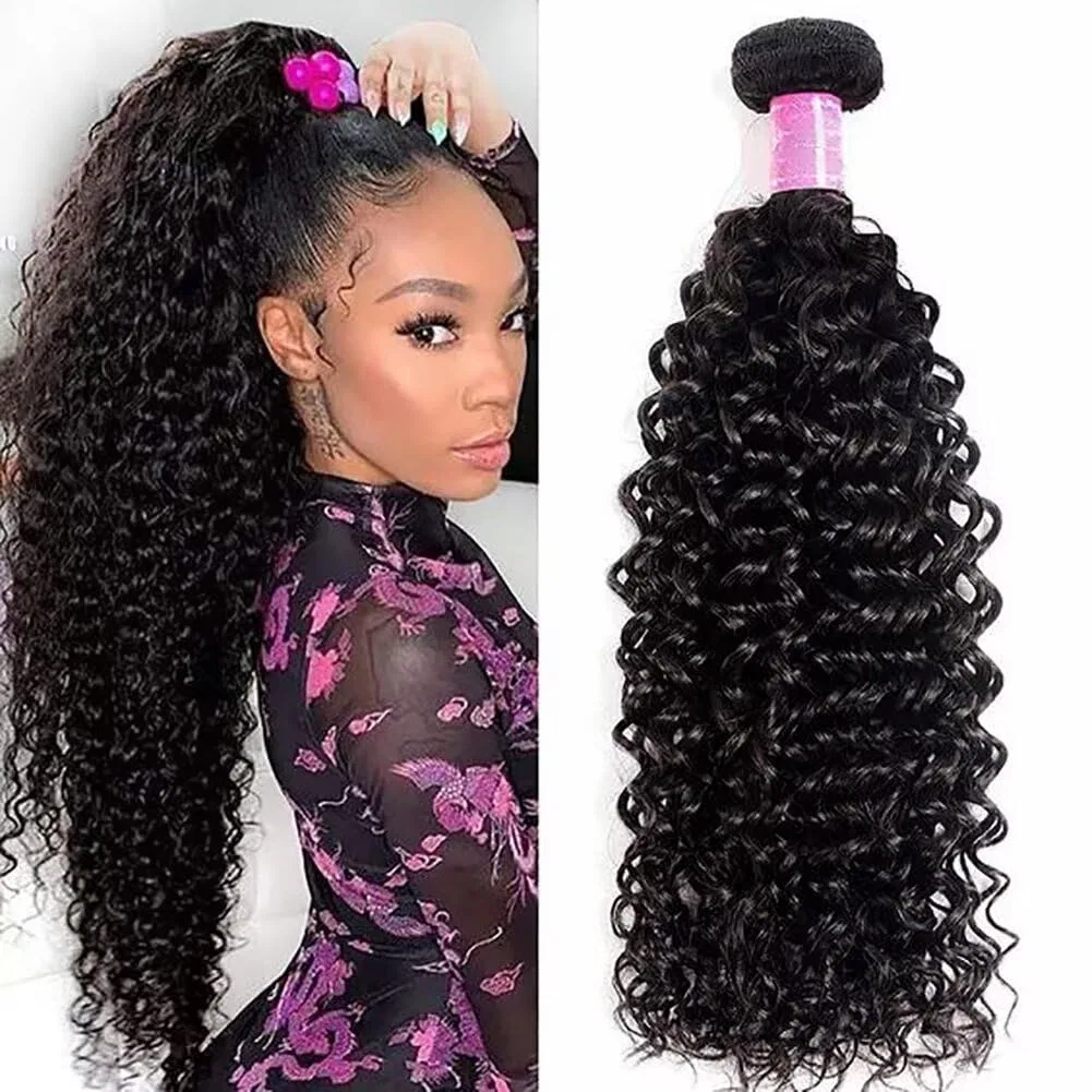 Натуральные бразильские волосы для наращивания Kinky Curly 10A Zekan
