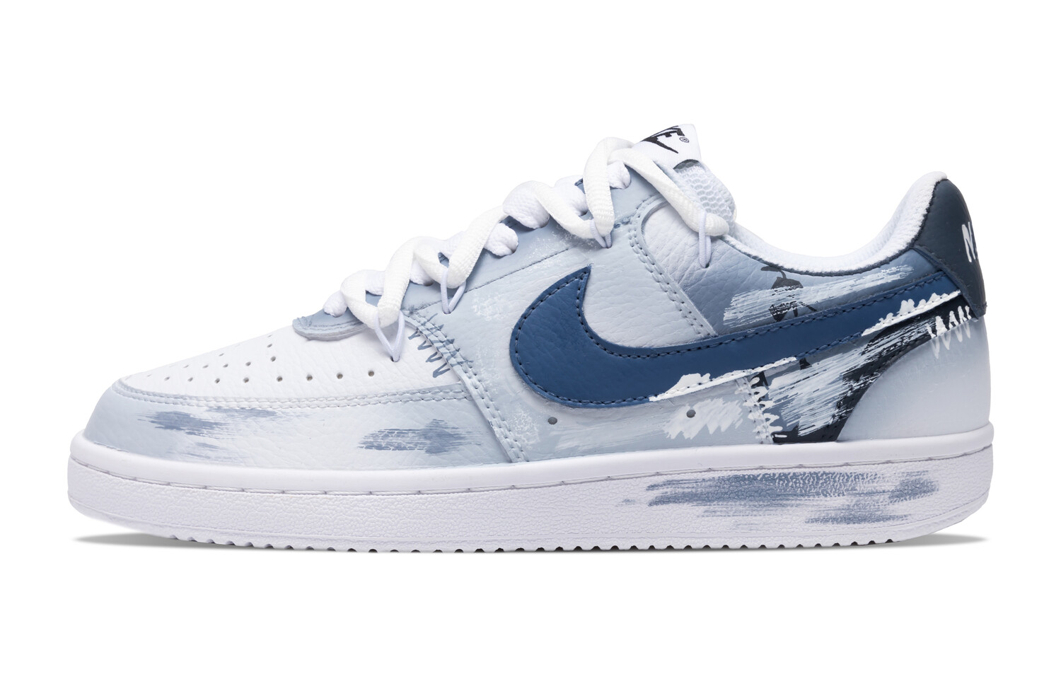 

Кроссовки для скейтборда Court Vision 1 мужские низкие, синий/белый Nike