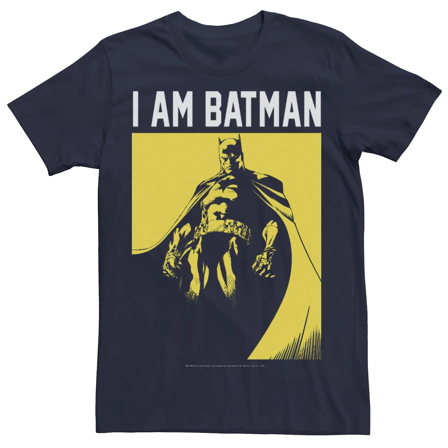 

Мужская футболка с портретом I Am Batman DC Comics, синий