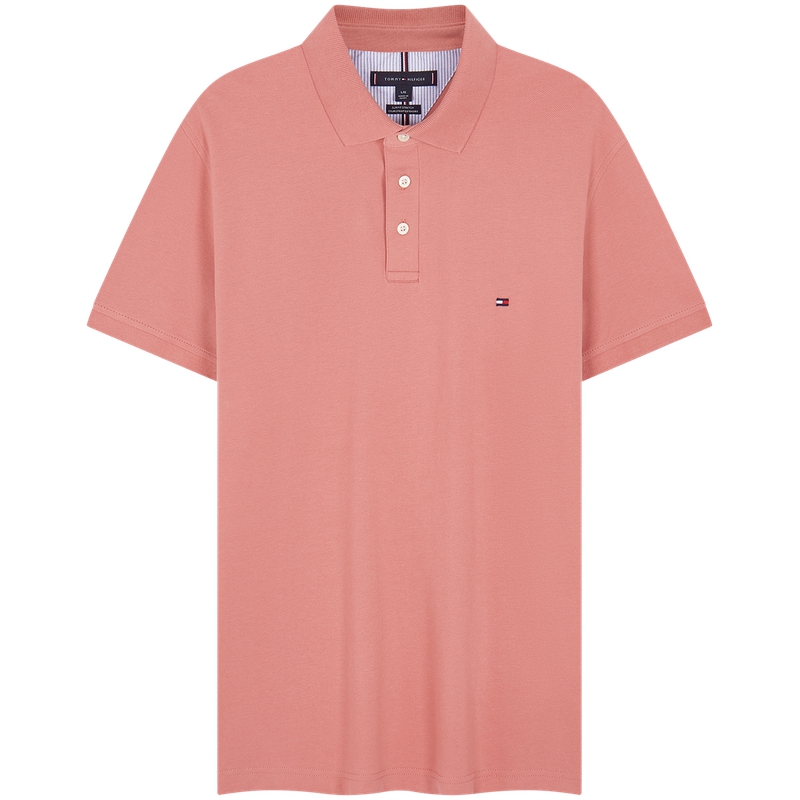 

Мужская поло Tommy Hilfiger, темно-розовый