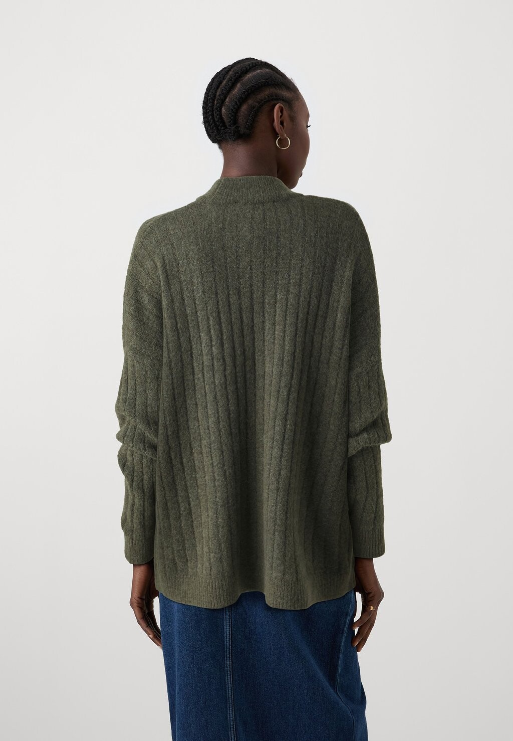 

Вязаный свитер SLFMALINE HIGH NECK Selected, оливковый