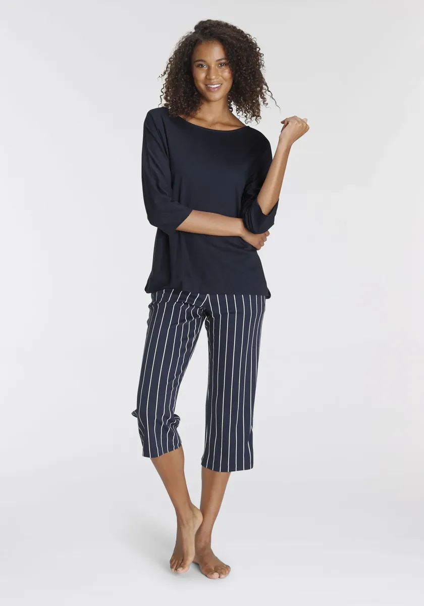 

Пижама Schiesser "Modern Nightwear" (2 шт.), с боковыми карманами, синий
