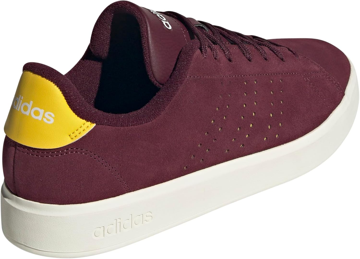 Мужские кроссовки Adidas Advantage 2.0, слоновая кость/желтый/бордовый — фото 2