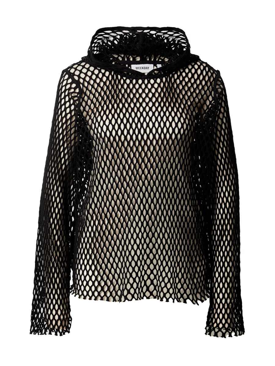 

Толстовка с капюшоном WEEKDAY Sweater, черный