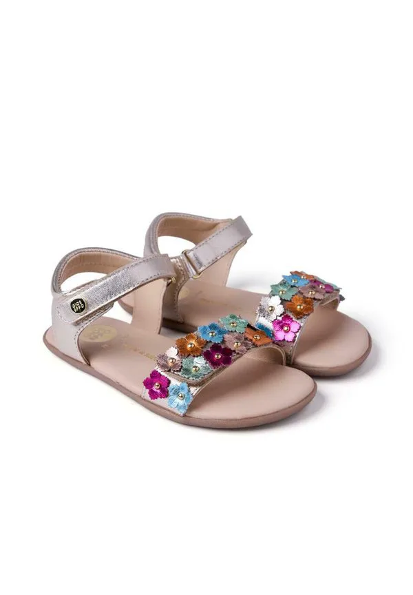 Сандалии barefoot piel brillo y flores loitok Gioseppo, Multicolor — фото 2