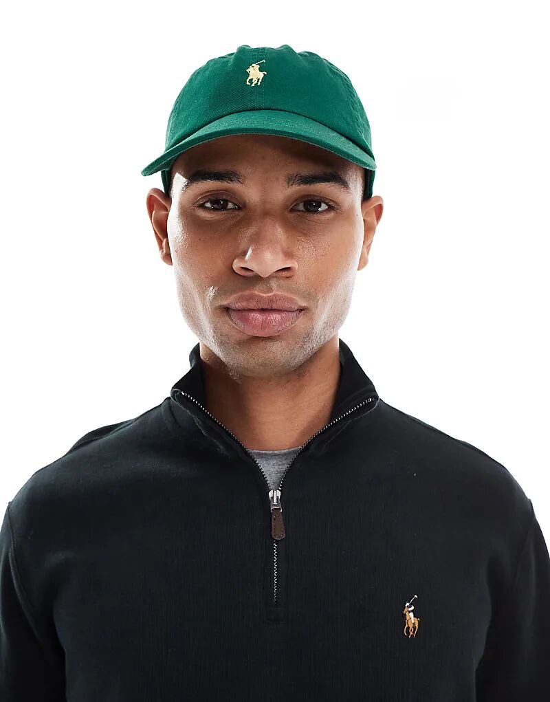 

Бейсболка Polo Ralph Lauren с логотипом Polo зеленого цвета