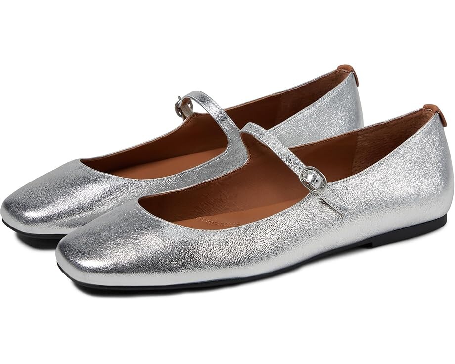 

Туфли на плоской подошве Gentle Souls by Kenneth Cole Wynona, цвет Silver Leather