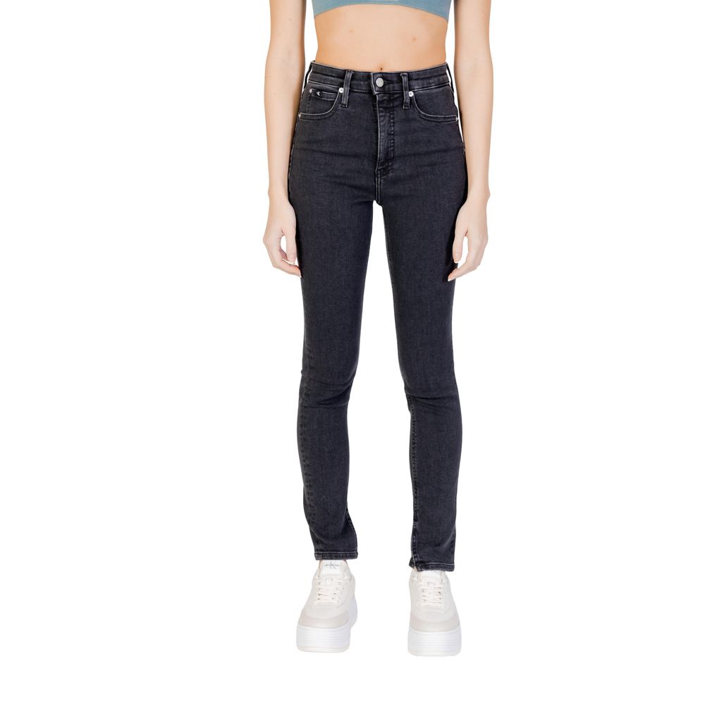 

Черные хлопковые джинсы и брюки Calvin Klein Jeans