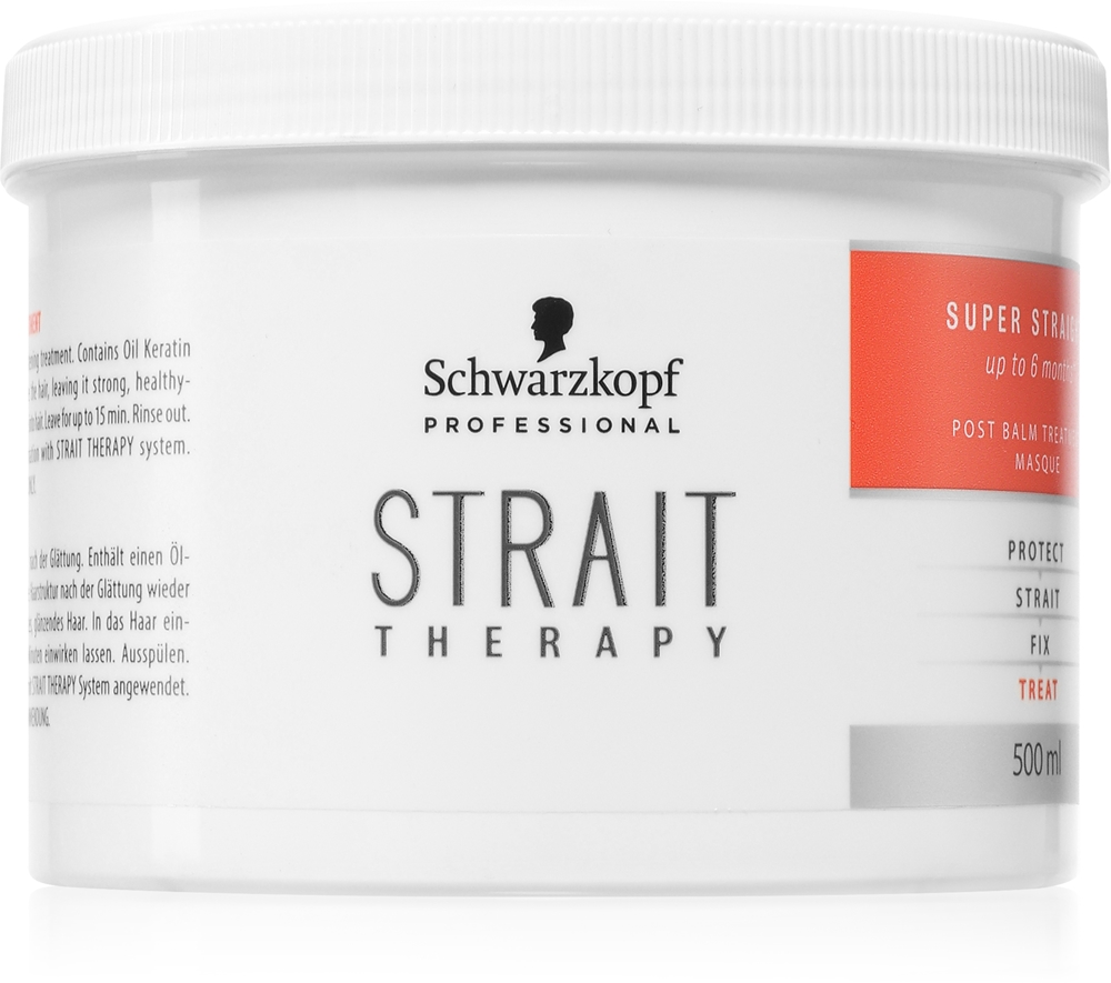

Маска-Восстановление после бальзама Strait Therapy для укрепления волос Schwarzkopf Professional, 500 мл