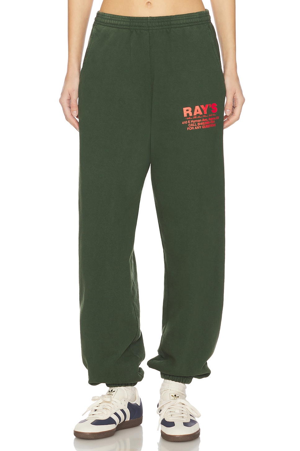 

X revolve хлопковые спортивные штаны Ray'S, green