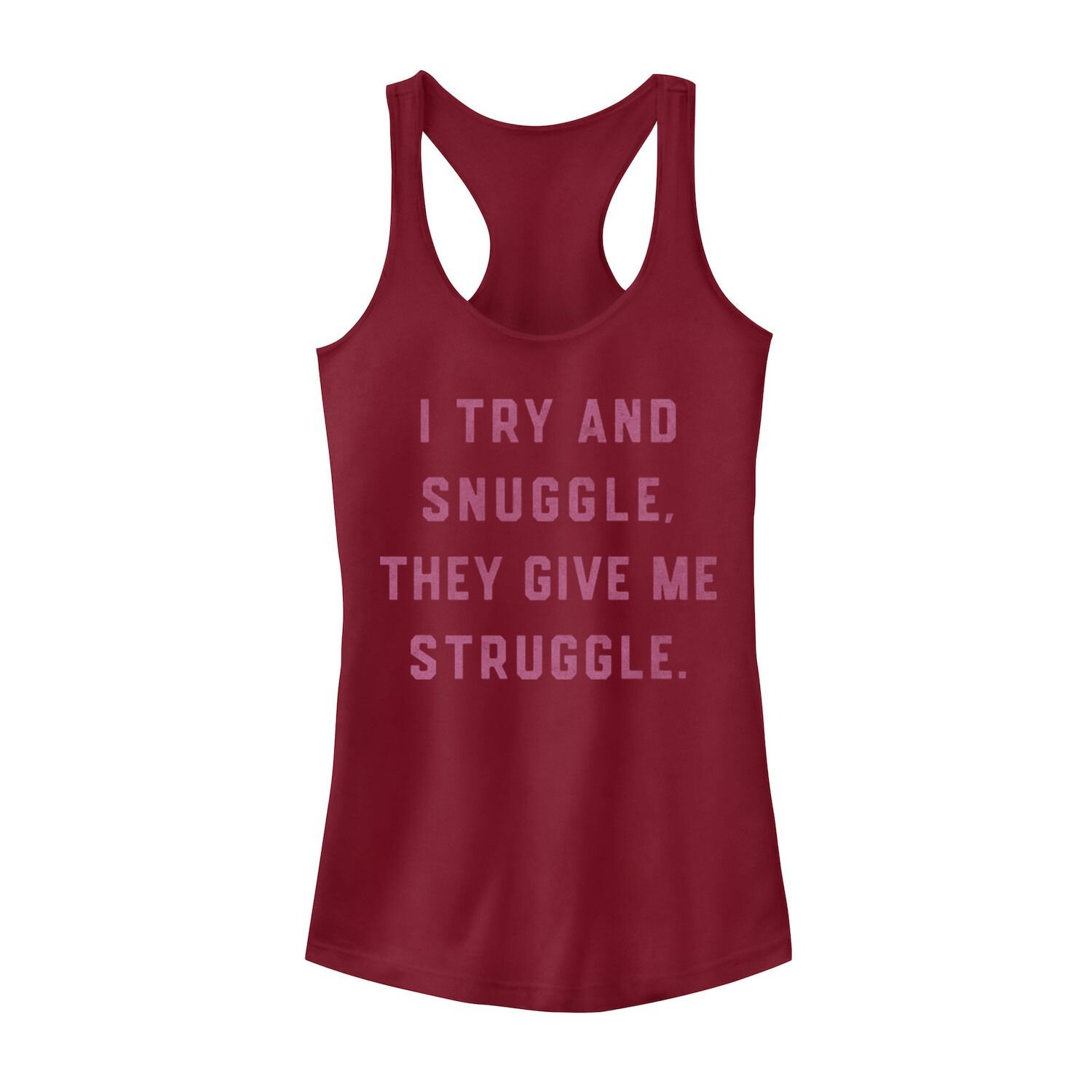 

Майка с графическим изображением для юниоров Snuggle Struggle Struggle