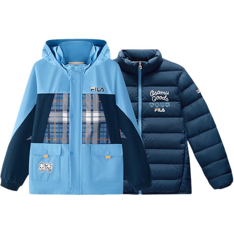 FILA KIDS Пуховик 2-предметный комплект indigo water blue для подростков